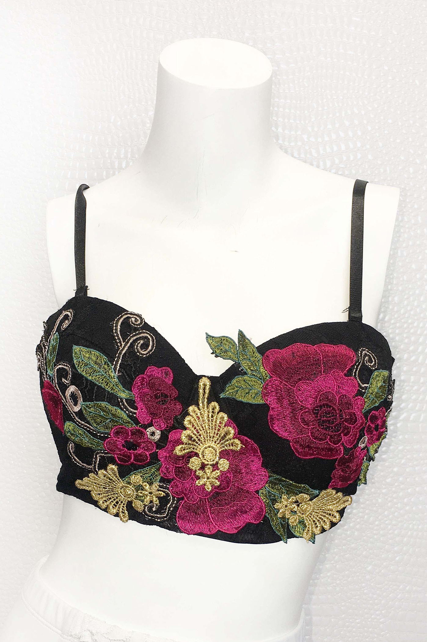 embroidered flower top